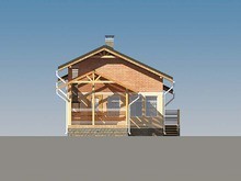 Архитектурный проект для строительства комфортной бани с крытой террасой