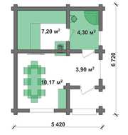 Архитектурный проект уютной бани